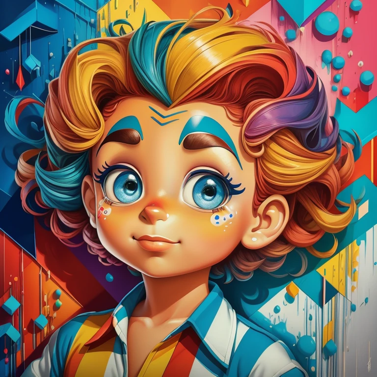 ((|) O personagem Pica-Pau (pica-pau lenhoso, de Walter Lantz) stylized identical to 1940 |)), acolchoamento ,multidimensional geometric wall PORTRAIT, arte, Chibi,
Yang016K, lindo,(( Predominant red coloration ,azul e branco))
Primary works, qualidade superior, melhor qualidade, Arte Oficial, Beautiful and Aesthetic,), Eduardo Kobra acolchoamento ,multidimensional geometric wall PORTRAIT, arte, chibo,detalhes