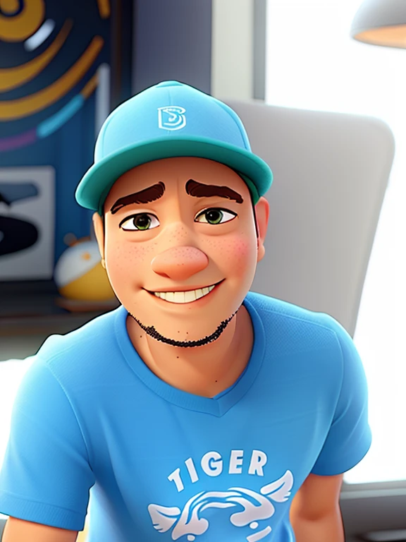 Crie uma imagem referenciando personagens da Pixar