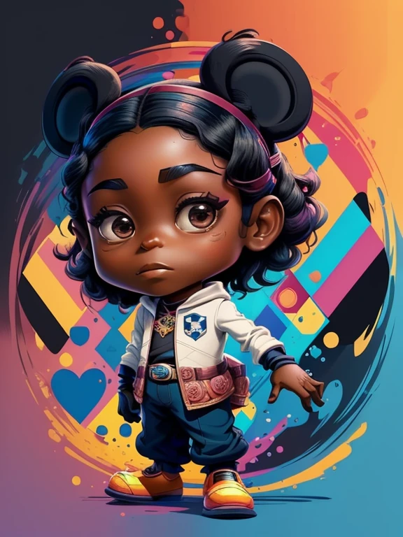 ) ((((novo personagem) ((Mikey)) - Criador: Walt Disney2023) ), ,, ( Walt Disney acolchoamento ,multidimensional geometric wall PORTRAIT, arte, Chibi, pele negra,
Yang08k, lindo, Colouring,Rose
Primary works, qualidade superior, melhor qualidade, Arte Oficial, Beautiful and Aesthetic,)) ), ,, Walt Disney acolchoamento ,multidimensional geometric wall PORTRAIT, arte, Chibi, pele negra,
Yang08k, lindo, (Colouring, Rosa), amarelo ,azul ,vermelho e branco)
Primary works, qualidade superior, melhor qualidade, Arte Oficial, Beautiful and Aesthetic,