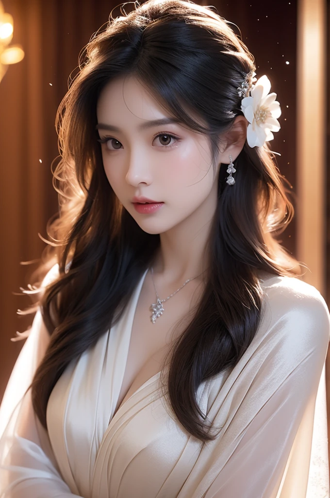 best quality, masterpiece, highres, 1girl,china wedding dress,hair ornament,necklace, jewelry,Beautiful face,upon_body, tyndall effect,photorealistic, dark studio, rim lighting, two tone lighting,(high detailed skin:1.2), 8k uhd, dslr, soft lighting, high quality, volumetric lighting, candid, Photograph, high resolution, 4k, 8k, Bokeh