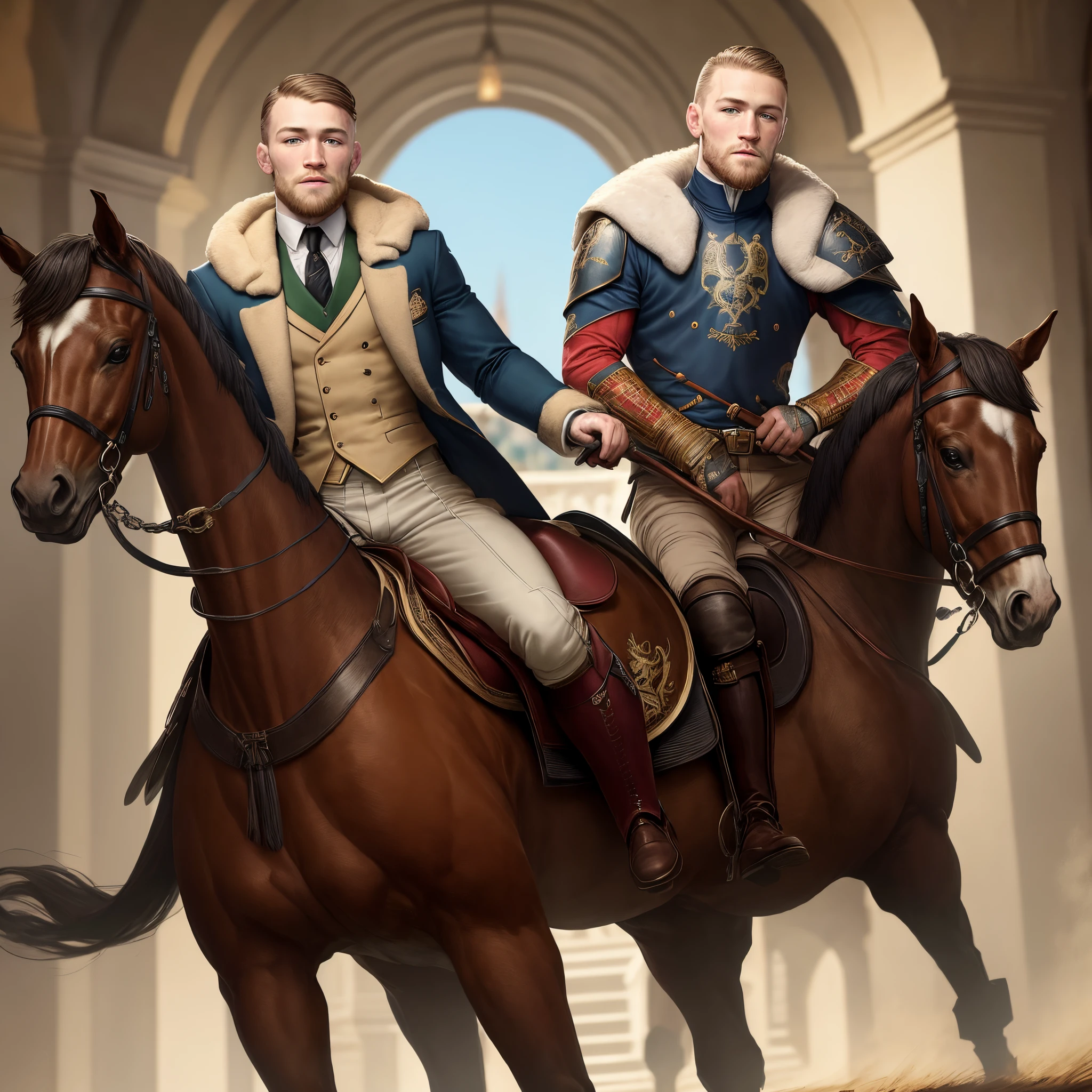 Conor Mcgregor As a king on horseback