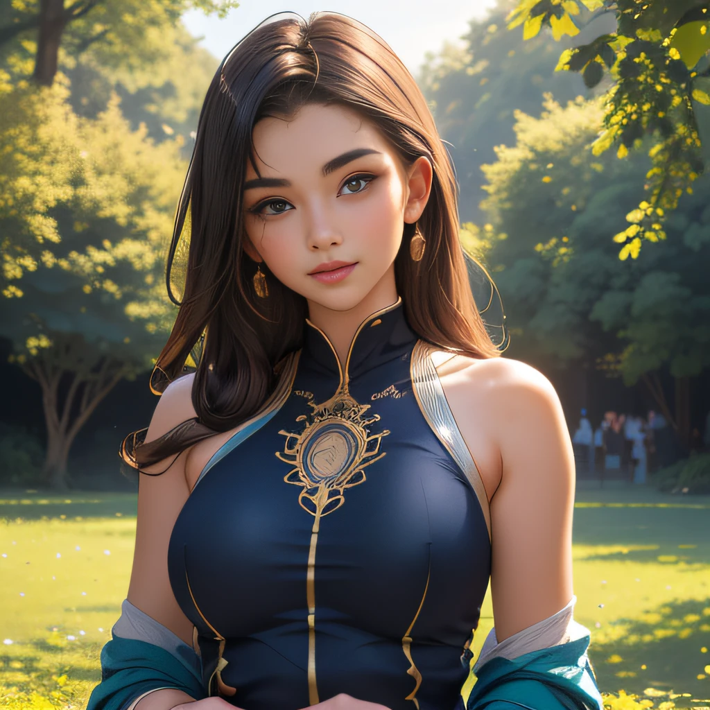 (extremely detailed 8K wallpaper:2), (photo:2), (25 years old Xuan Beautiful girl:2), (gives a lecture to friends:2), Detailed (Face & Eyes), (hyper realistic:1), (Highly detailed:1), (Epic Realistic:1), rim light, (Maximum details:1), Cosy, (body complet:1.3), (looking a viewer:2), (Attractive qualities of a woman:2), (attractive female:2), (Attractive:2), Smile, intelligence, sympathy, Grace, A sense of style, Fitness, Care, optimism, (sensitivity:2), frankness, Romantic gestures, playfulness, Fashion Sense, (sensuality:2), charm, modesty, Thoughtfulness, (femininity:1), flirtatiousness, warmth, (Physical Attractiveness:2), beautiful smile, Love of Life, Strength and power, Vulnerability, curiosity, wonder, Love, (Nature's prehistory:2), Kawaii, waifu, beautiful breasts, (attractive body:2), (handsome body:2), BEAUTIFUL POSE, attractive pose, (nice feet:1.0), (beautiful clothing:1), (Classic clothes:2), (elegant clothing:2), (European Clothing:2), detailed clothes, (upskirt:1), (blouse:1), (provocative pose)