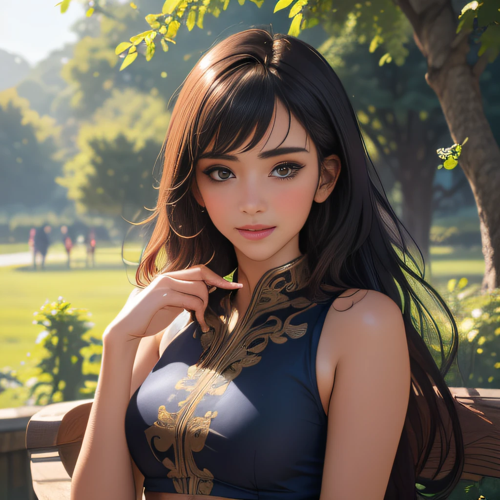 (extremely detailed 8K wallpaper:2), (photo:2), (24 years old Xuan Beautiful girl:2), (gives a lecture to friends:2), Detailed (Face & Eyes), (hyper realistic:1), (Highly detailed:1), (Epic Realistic:1), rim light, (Maximum details:1), Cosy, (body complet:1.3), (looking a viewer:2), (Attractive qualities of a woman:2), (attractive female:2), (Attractive:2), Smile, intelligence, sympathy, Grace, A sense of style, Fitness, Care, optimism, (sensitivity:2), frankness, Romantic gestures, playfulness, Fashion Sense, (sensuality:2), charm, modesty, Thoughtfulness, (femininity:1), flirtatiousness, warmth, (Physical Attractiveness:2), beautiful smile, Love of Life, Strength and power, Vulnerability, curiosity, wonder, Love, (Nature's prehistory:2), Kawaii, waifu, beautiful breasts, (attractive body:2), (handsome body:2), BEAUTIFUL POSE, attractive pose, (nice feet:1.0), (beautiful clothing:1), (Classic clothes:2), (elegant clothing:2), (European Clothing:2), detailed clothes, (upskirt:1), (blouse:1), (provocative pose)