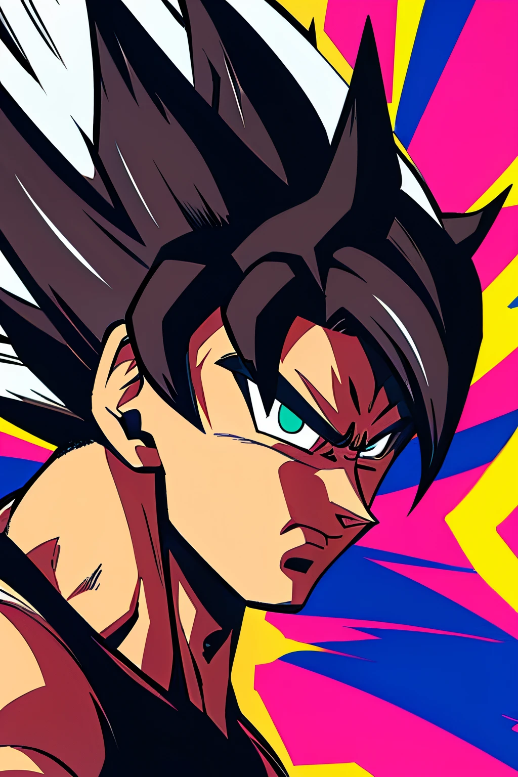 jovem de cabelo preto, super saiyajin