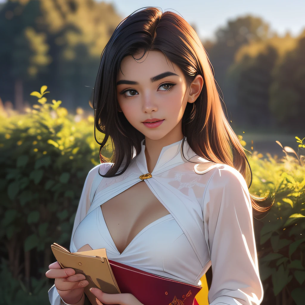 (extremely detailed 8K wallpaper:2), (photo:2), (25 years old Xuan Beautiful girl:2), (gives a lecture to friends:2), Detailed (Face & Eyes), (hyper realistic:1), (Highly detailed:1), (Epic Realistic:1), rim light, (Maximum details:1), Cosy, (body complet:1.3), (looking a viewer:2), (Attractive qualities of a woman:2), (attractive female:2), (Attractive:2), Smile, intelligence, sympathy, Grace, A sense of style, Fitness, Care, optimism, (sensitivity:2), frankness, Romantic gestures, playfulness, Fashion Sense, (sensuality:2), charm, modesty, Thoughtfulness, (femininity:1), flirtatiousness, warmth, (Physical Attractiveness:2), beautiful smile, Love of Life, Strength and power, Vulnerability, curiosity, wonder, Love, (Nature's prehistory:2), Kawaii, waifu, beautiful breasts, (attractive body:2), (handsome body:2), BEAUTIFUL POSE, attractive pose, (nice feet:1.0), (beautiful clothing:1), (Classic clothes:2), (elegant clothing:2), (European Clothing:2), detailed clothes, (upskirt:1), (blouse:1), (provocative pose)