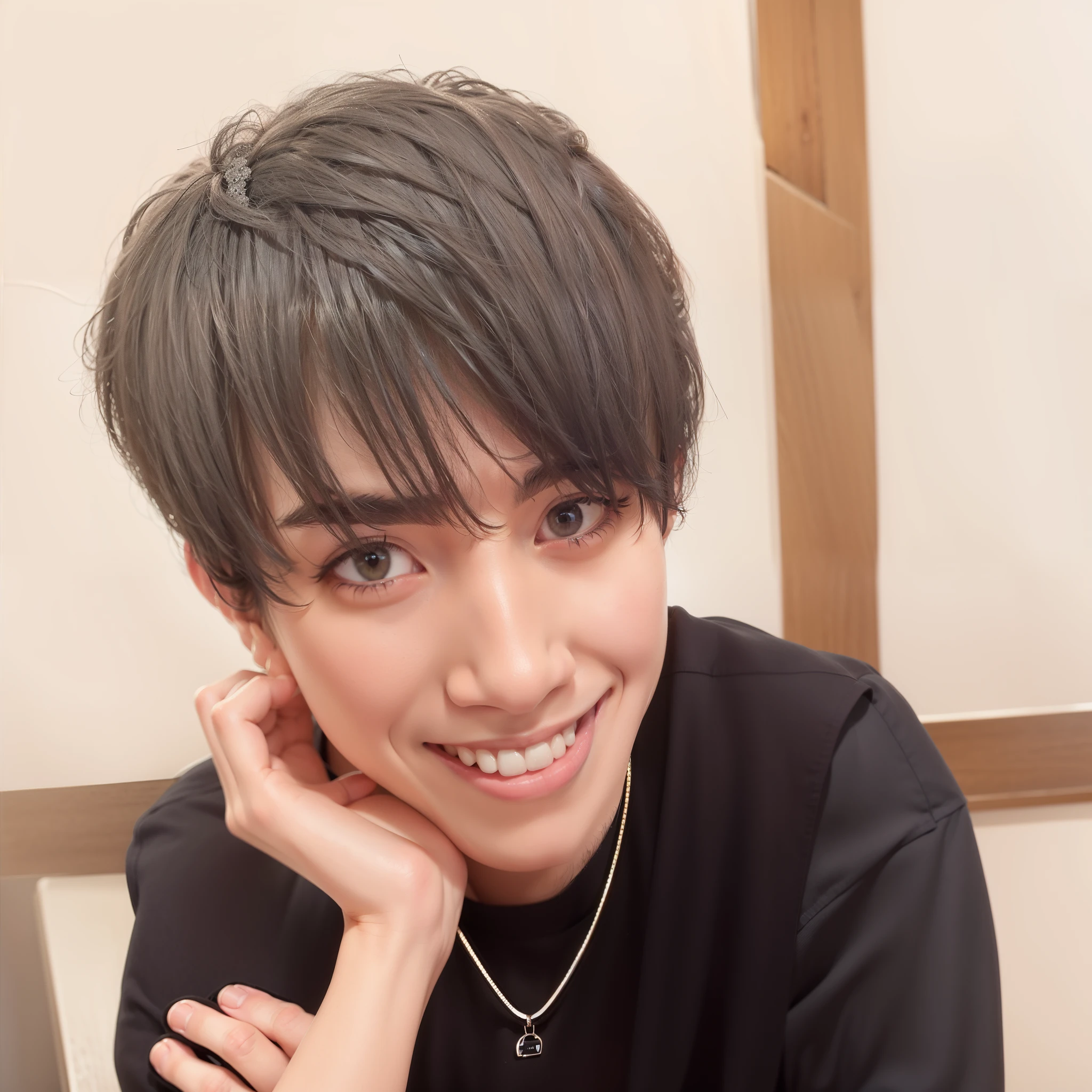 Arab asian man sitting at table with mobile phone, tanaka suguru, fukaya yuichiro, With short hair, Rin, tsutomo nihie, kousuke oono, yosuke ueno, sakimimichan, yuya nagai, Kim Do-yeon, Cai Xukun's, nffsw, toru furuya