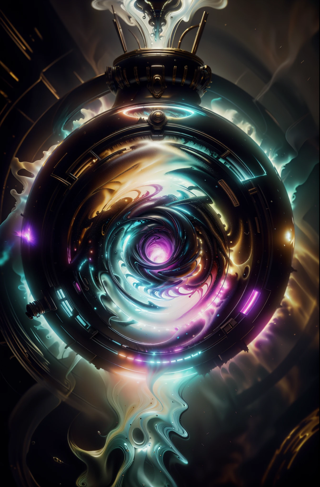 Alberto seveso art, dancing sillhouette, water ink, ink water, ink cloud, alberto seveso art, loose painting style, intricate detail, cinematic lighting, octane render, 8k render, volumetric lighting