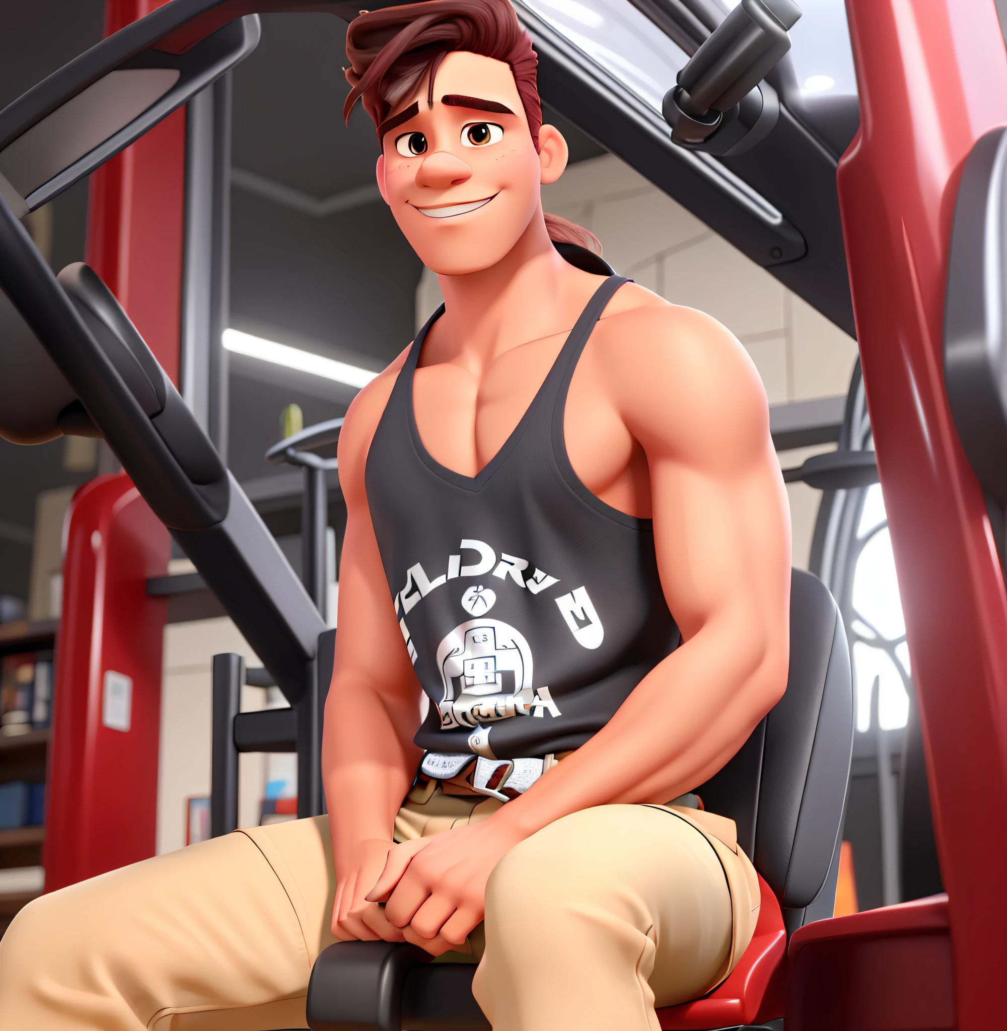 Um homem moreno de cabelo preto no estilo Pixar. melhor qualidade, alta qualidade