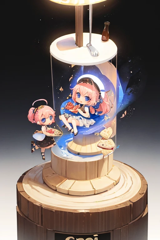 [(white background:1.4)::5],(chibi:1.3),bottle bottom,lampstand,pedestal,platform,(fine food:1.8)