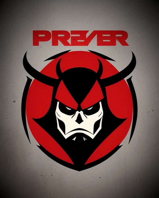 Dark red and black pro-wrestlers logo