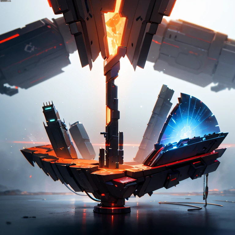 Mohe alluvial plain in Yuexing Rift Valley area,Rock sugar agate nuclear power command armed helicopter black gold cruiser tower snow red marble luminous space station. 1:3 Models,starrysky,Cyberpunk art of a,Rembrandt light,Detail portrayal,macro shot,surface reflection,high definition detail,dingdall effect,Light and shadow intensification,The light shines,particle effect,3D modeling,Surface reflected light,detail-rich,fine texture,strong visual impact,hyper-detailing,A high resolution,high saturated,Ray traching,light and shadow effect,32K smooth,A high resolution