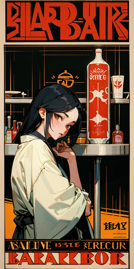 a asian beauty,Cool style,Bar poster