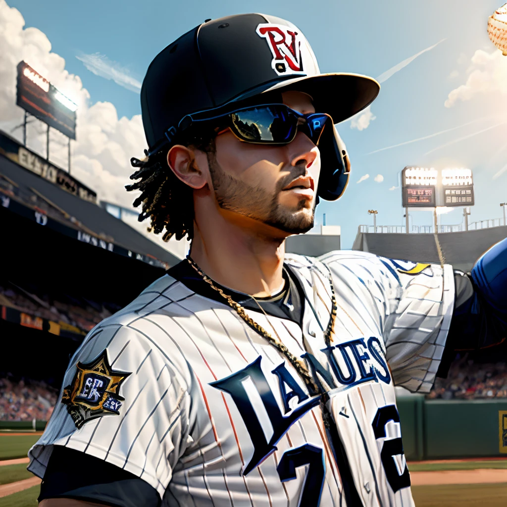 Virtual Reality Baseball League Logo named RRBI
