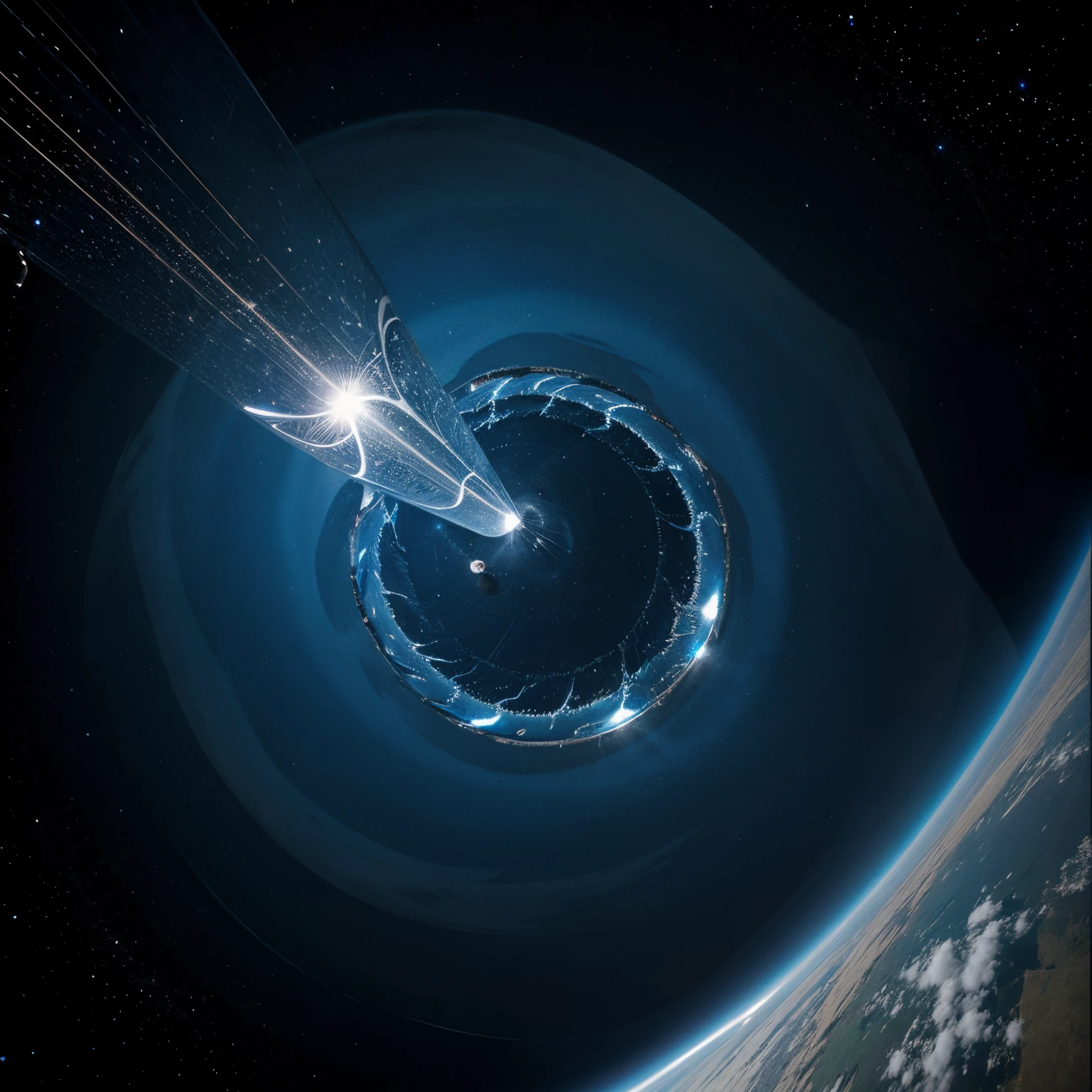 Fluid dynamics in space