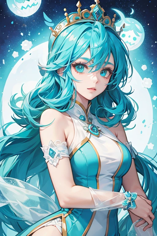 human Frost Queen Cookie diva from cookie run game
