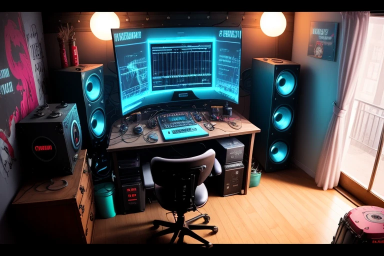 drum a room cyberpunked