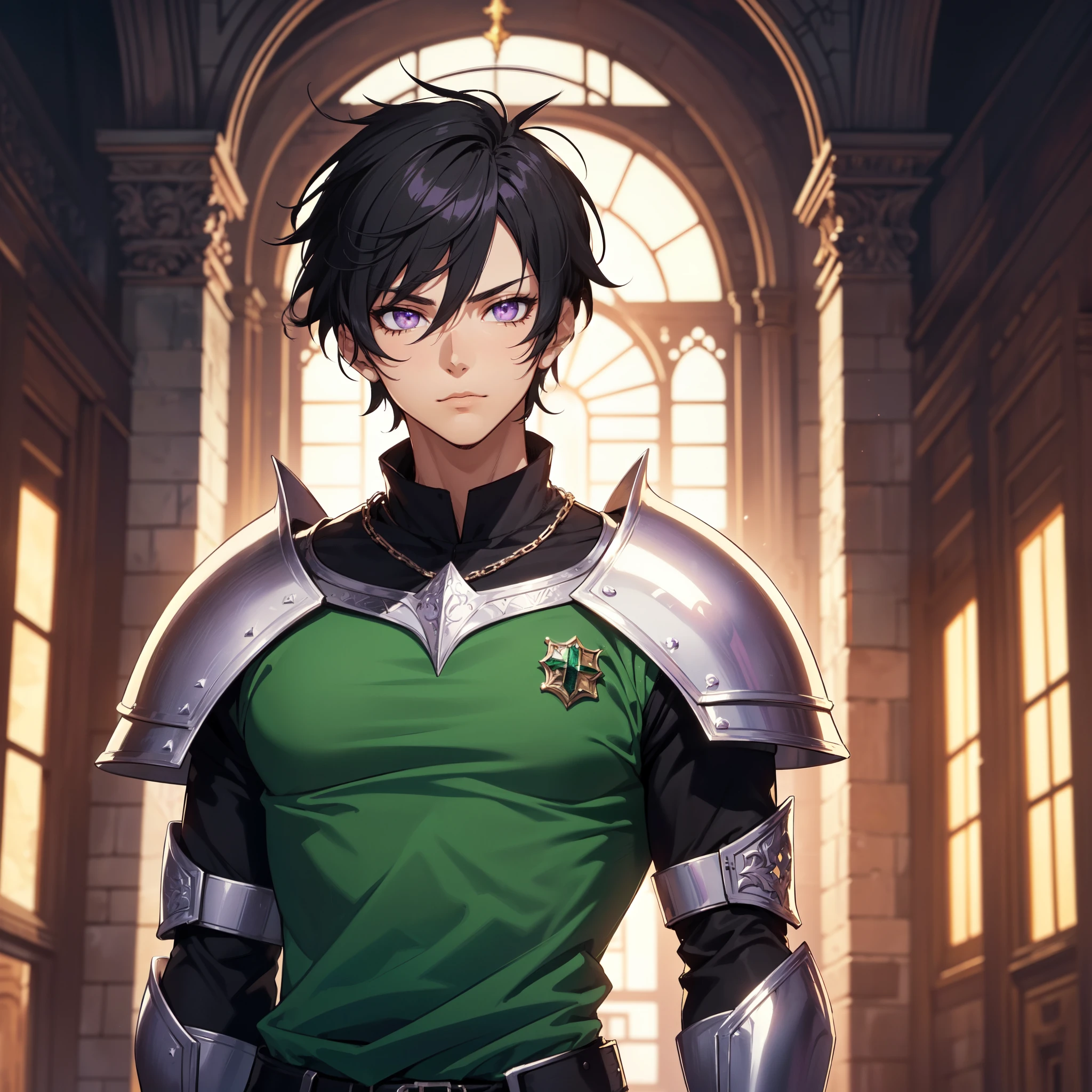 128K Ultra High Definition,
128K Ultra High Quality,
128K Ultra High Resolution,
Best Definition,
Best Quality,
Best Resolution,
Perfectly Detailed,
Perfectly Designed,
Extremely Detailed,
Extremely Designed,
Hyper Detailed,
Hyper Definition,
Hyper Quality,
Hyper Resolution,
Masterpiece,
(((Anime))),
Body Shot,
(((Boy))),
Handsome,
Muscular Body,
(((Black Short Hair))),
(((Purple Eyes))),
(((Hyper Detailed & Perfectly Designed With Ultra High Quality Emerald Warlord Armor))),
(((Inside Of Medieval Royal Palace Background Scenery))),