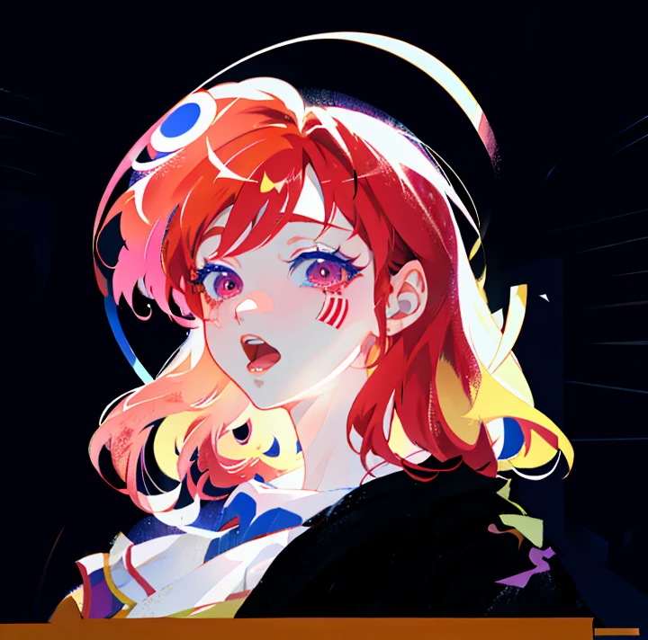(ahegao) Chica anime con cabello morado y un top negro., Anime Moe Artstyle, Estilo anime 4K, Retrato estilo anime, anime artstyle, Anime style. 8k, Retrato de una chica de anime, Retrato de anime, Hecho con Anime Painter Studio, Retrato Anime Chica, Retrato de chica anime, Retrato de Anime Girl, Chica anime, Estilo de arte anime, Una chica de anime (ahegao)