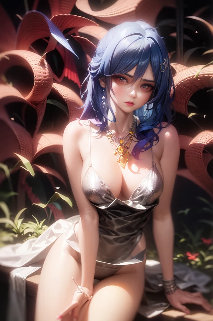 Woman with blue hair and blue eyes, Arav, sitting naked on a bench., ig model | artgerm, Deviantart Artstation CGScosiety, seductive anime girl, alena aenami and artgerm, trending on cgstation, realistic bikini, sexy girl, Beautiful girl with blue hair, Artgerm Very detailed.., artwork in the style of guweiz