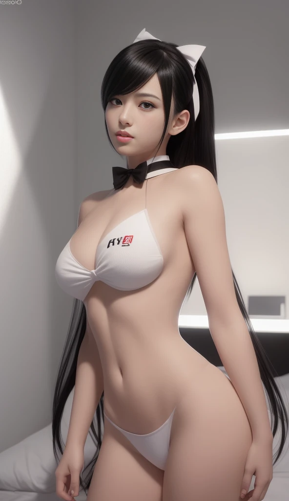 Sexy woman wearing bow tie standing naked+Moi is in a room with a bed., seductive anime girl, beautiful alluring anime woman, 8k high quality detailed art, extremely detailed artgerm, trending on cgstation, TIFA Lockhart Vertical Charm, Smooth Anime CG Art, seduce. high-detail, fanart best artstation, by Yang J, trending at cgstation