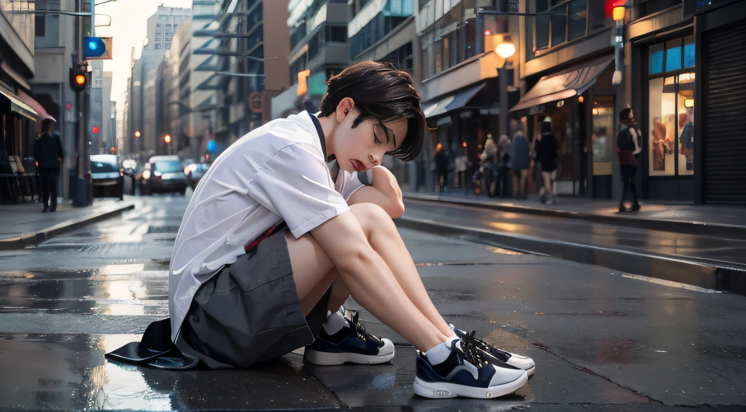 schoolboy,Nervous breakdown,to emphasize,natta,On the street,agony