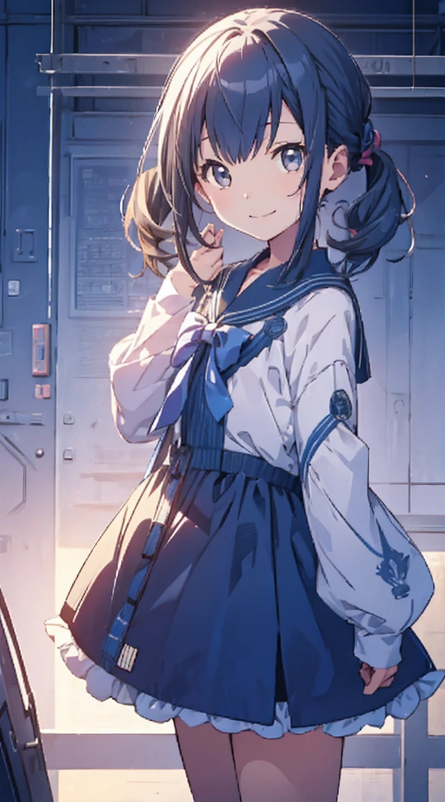 masutepiece, Best Quality,Illustration, Wallpaper, ultra -detail, 1little girl、♡、Futomo、Poses in motion、soft smiling