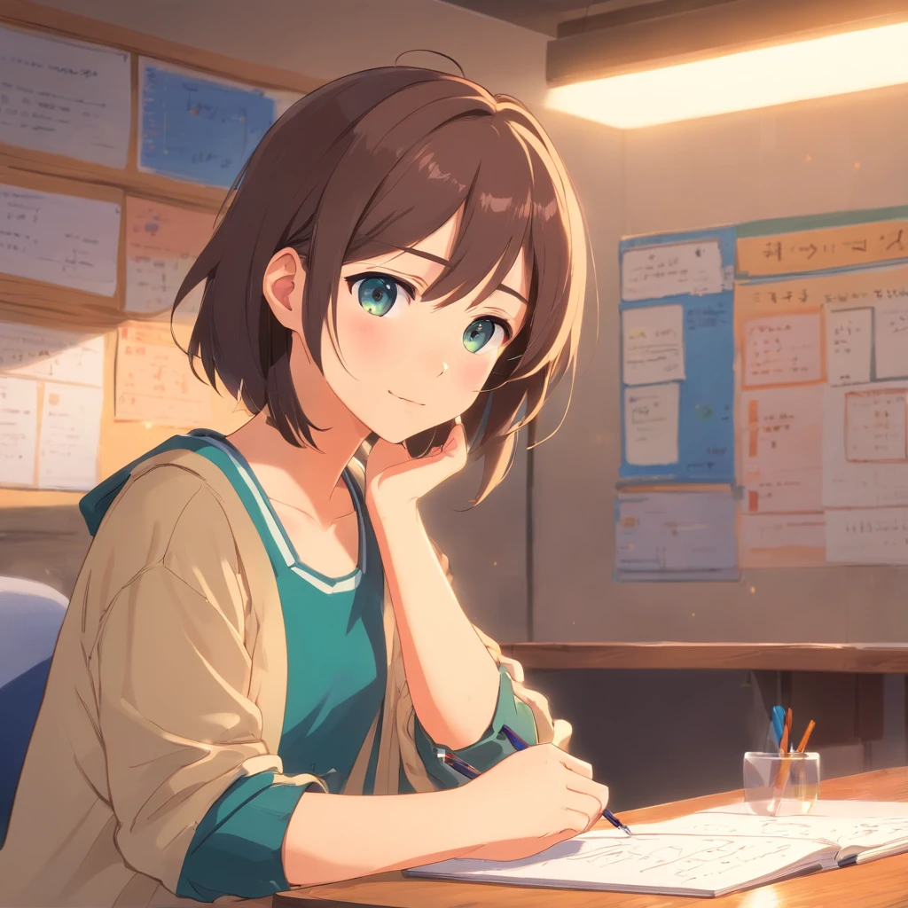 emotional、School route、alongside you、morning to talk。Handwriting style