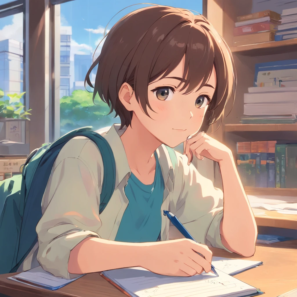 emotional、School route、alongside you、morning to talk。Handwriting style