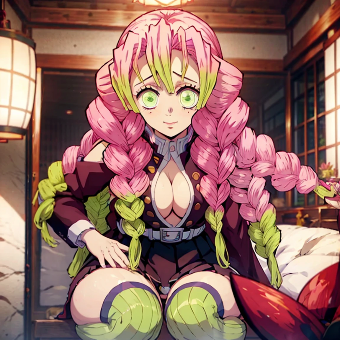 Mitsuri Kanroji de genshin impact sin ropa mostrando su vagina (NSFW) xxx
