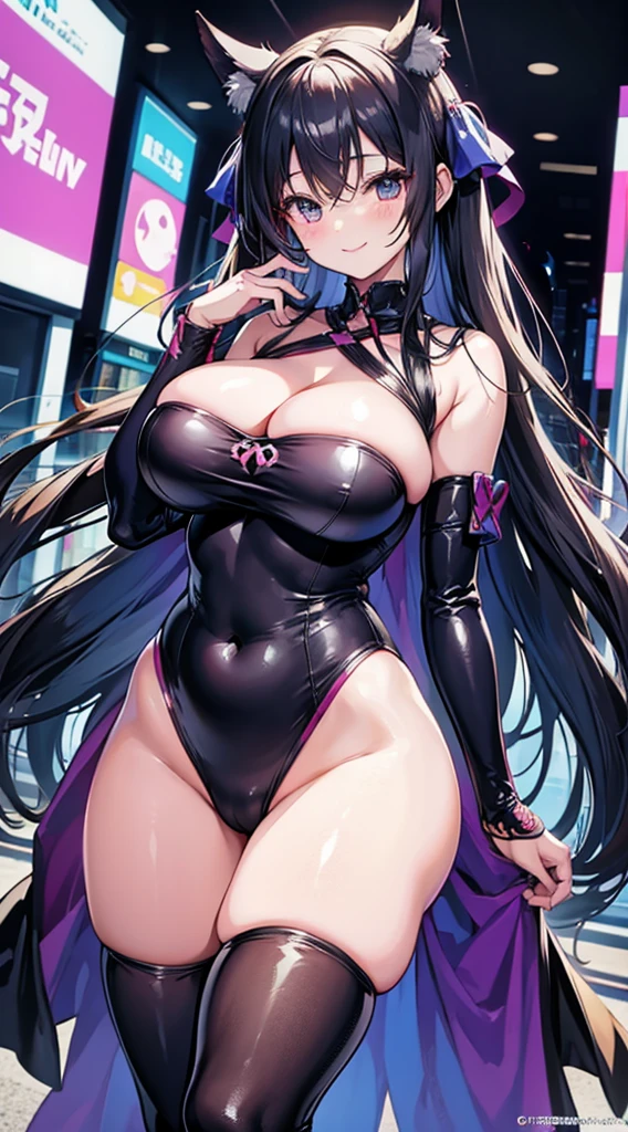 Anime Moe Image Beautiful Delivery Girl Gothic City Fine Embroidery Twilight Cyberpunk Plump Body Big Breasts Archaic Smile Bodysuit Gorgeous Embroidery Thick Thighs Erotic Costume