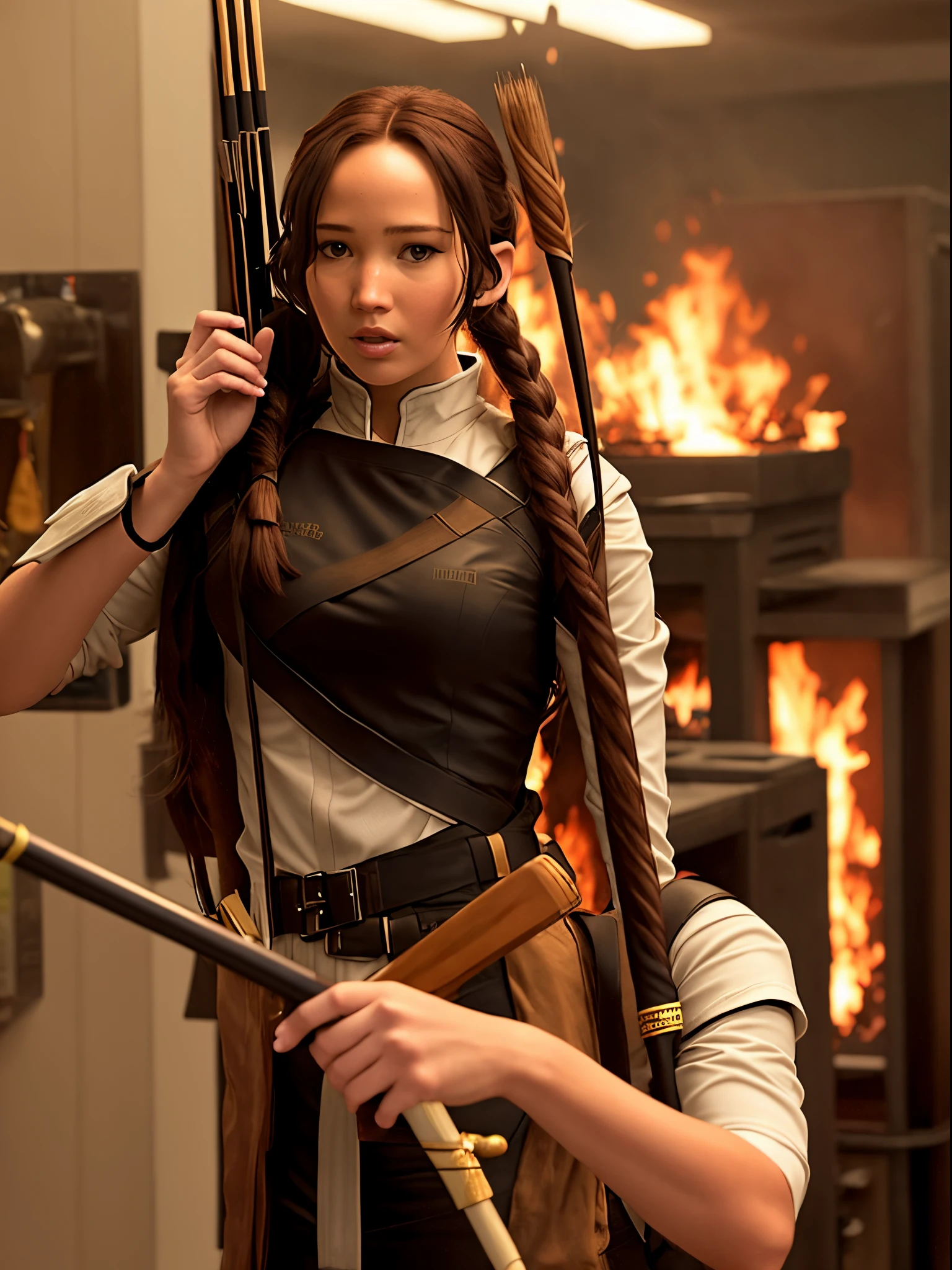 katniss everdeen hitting an elfbar in a school bathroom