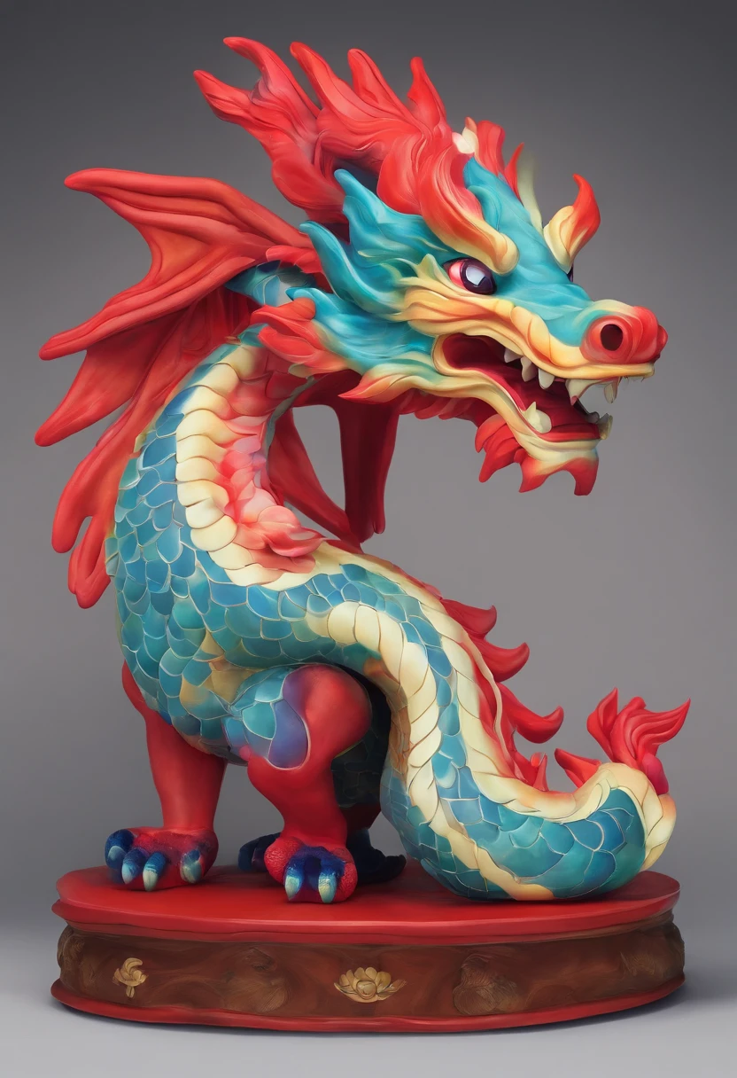 movie picture quality,style of disney animation,A dragon plays games in the sea with a koi carp in its arms,Year of the Dragon IP,glass in sky,Chinese dragon with hat,red colour,depth of fields,to emphasize,Real light,ray traycing,oc rendered,hyper realisitc,Best quality,8K,Works of masters,ultradetailed,Correct ???????,Eyes in focus,bokeh,Facial features are carefully drawn