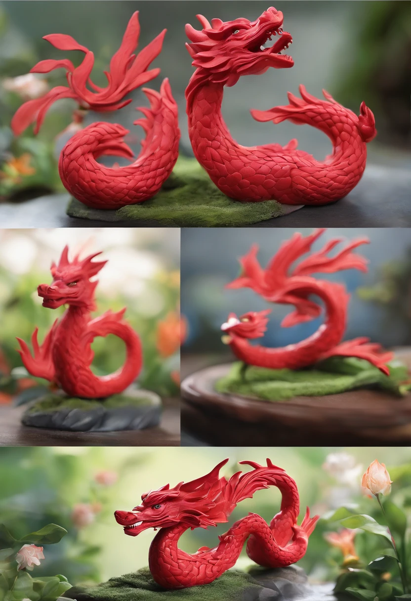 movie picture quality,style of disney animation,A dragon plays games in the sea with a koi carp in its arms,Year of the Dragon IP,glass in sky,Chinese dragon with hat,red colour,depth of fields,to emphasize,Real light,ray traycing,oc rendered,hyper realisitc,Best quality,8K,Works of masters,ultradetailed,Correct anatomy,Eyes in focus,bokeh,Facial features are carefully drawn