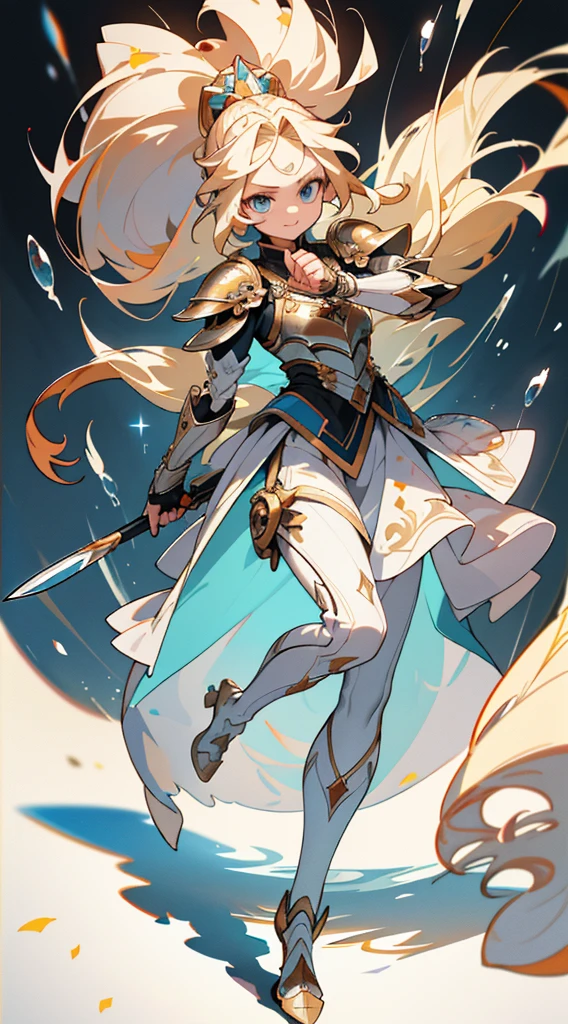 straight symmetrical, full body, solo girl looking to the camera, MILF QUEEN MODEL, GORGEOUS, BEAUTIFUL, light effect, bubbles, (8K, best quality:1.2), (masterpiece:1.37), (photo, photorealistic:1.37), (ultrahigh-res), dynamic pose, (ornately decorated armor), (insanely detailed, bloom:1.5), (highest quality, Alessandro Casagrande, Greg Rutkowski, Sally Mann, concept art, 4k), (analog:1.2), (high sharpness), (detailed pupils:1.1), detailed face and eyes, Masterpiece, best quality, (highly detailed photo:1.1), (long blonde Hair, blue eyes, ponytail, ecstatic:1.1), (young woman:1.1), sharp, (perfect body:1.1), realistic, real shadow, 3d, (temple background:1.2), (by Michelangelo), photographed by Canan EOS R6, 135mm, 1/1250s, f/2.8, ISO 400