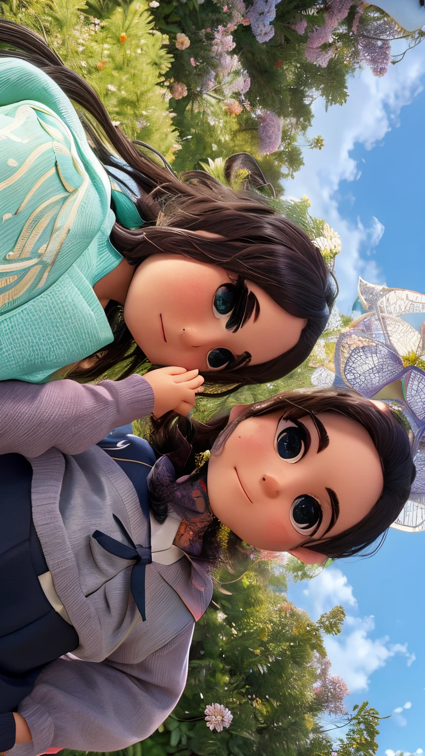 Hay cinco personas de pie juntas sosteniendo un ramo de flores, Graduation photo, Familia, wearing an academic gown, Postgrado, Foto tomada en 2023, familia feliz