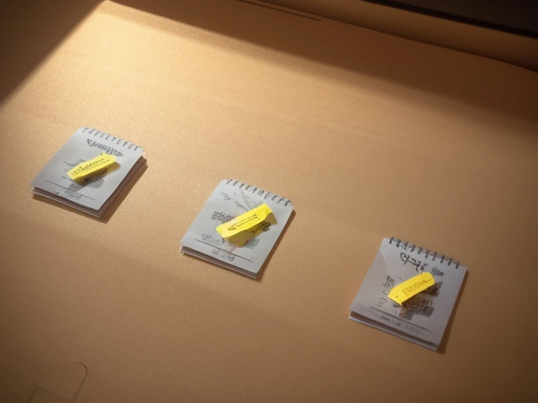 Put the post-it note in the picture on your desk