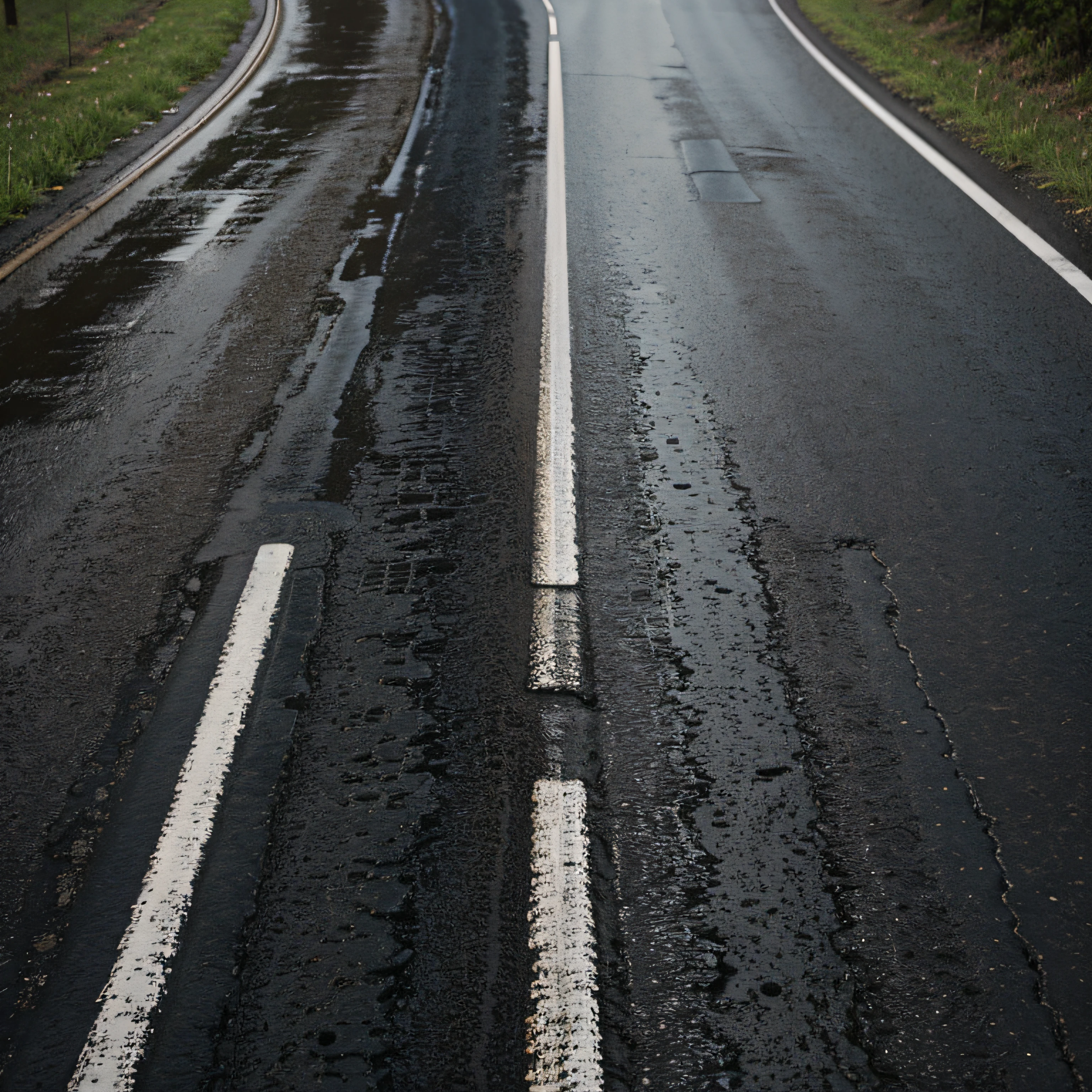 The road after the rain,the detail,(top views:1.3)