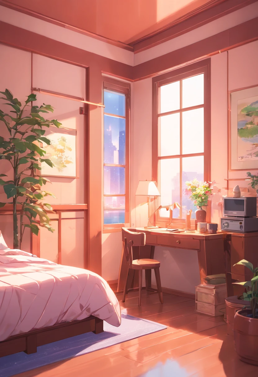 (Best Quality,4K,8K,hight resolution,masutepiece:1.2),。.。.3D,Pink pattern miniature bedroom with furniture, Detailed interior,miniature sculpture,terracotta,Anime Aesthetics,unbelievably beautiful,准确,detailed architectural drawings,Retro charm,Soft edges,Super detailed illustration style,star art group(Stars),romantic nostalgia,terracotta,voxel art,Eye-catching,Soft shadows,Yue Xiaofei style,Use screentones,like a story book,Cheng Yanjun'elegance