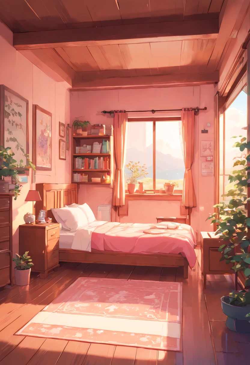 (Best Quality,4K,8K,hight resolution,masutepiece:1.2),。.。.3D,Pink pattern miniature bedroom with furniture, Detailed interior,miniature sculpture,terracotta,Anime Aesthetics,unbelievably beautiful,准确,detailed architectural drawings,Retro charm,Soft edges,Super detailed illustration style,star art group(Stars),romantic nostalgia,terracotta,voxel art,Eye-catching,Soft shadows,Yue Xiaofei style,Use screentones,like a story book,Cheng Yanjun'elegance