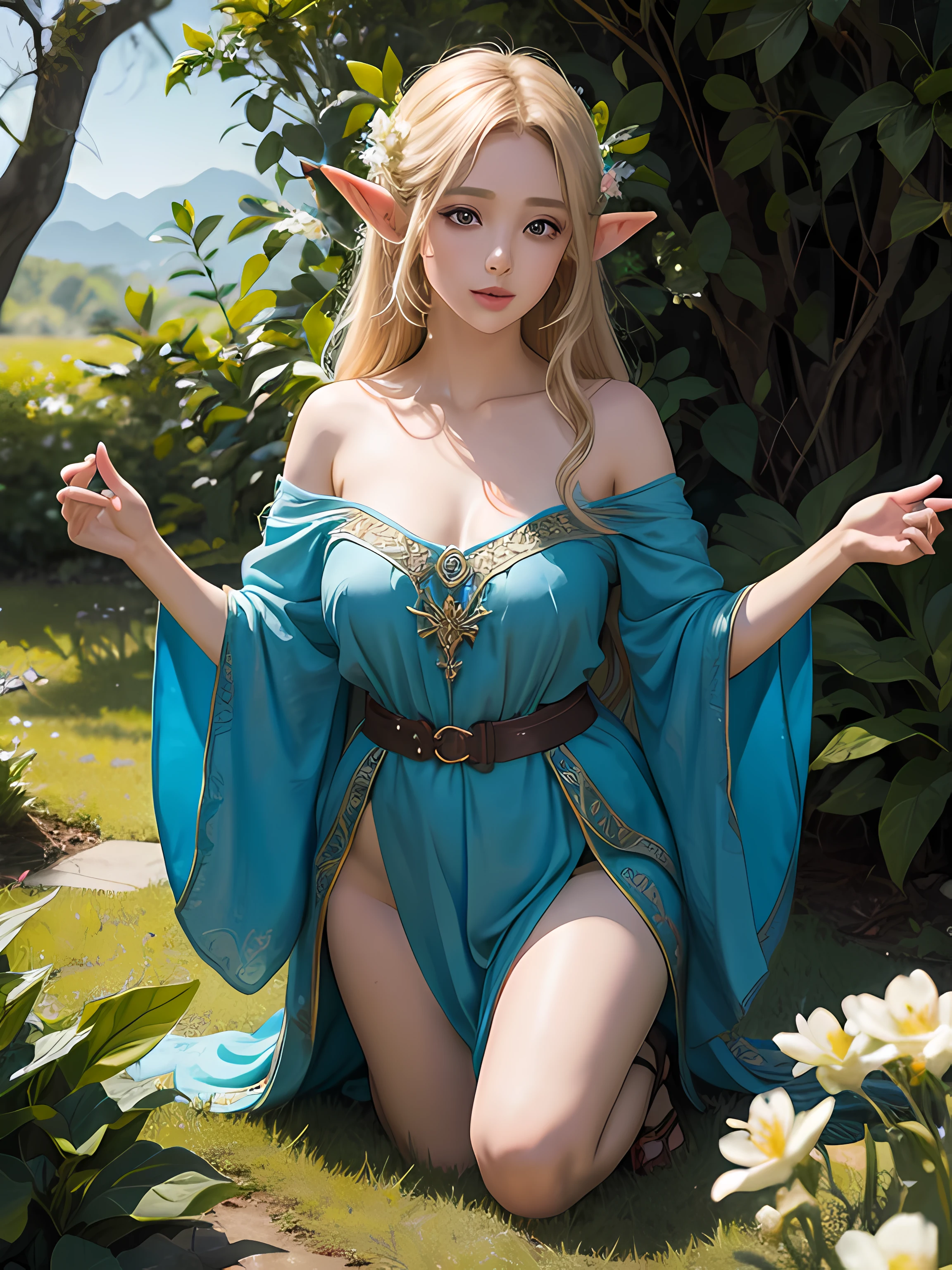 elvish、a beauty girl、Chiquita、Full Body Pose、Fantastical、hight resolution