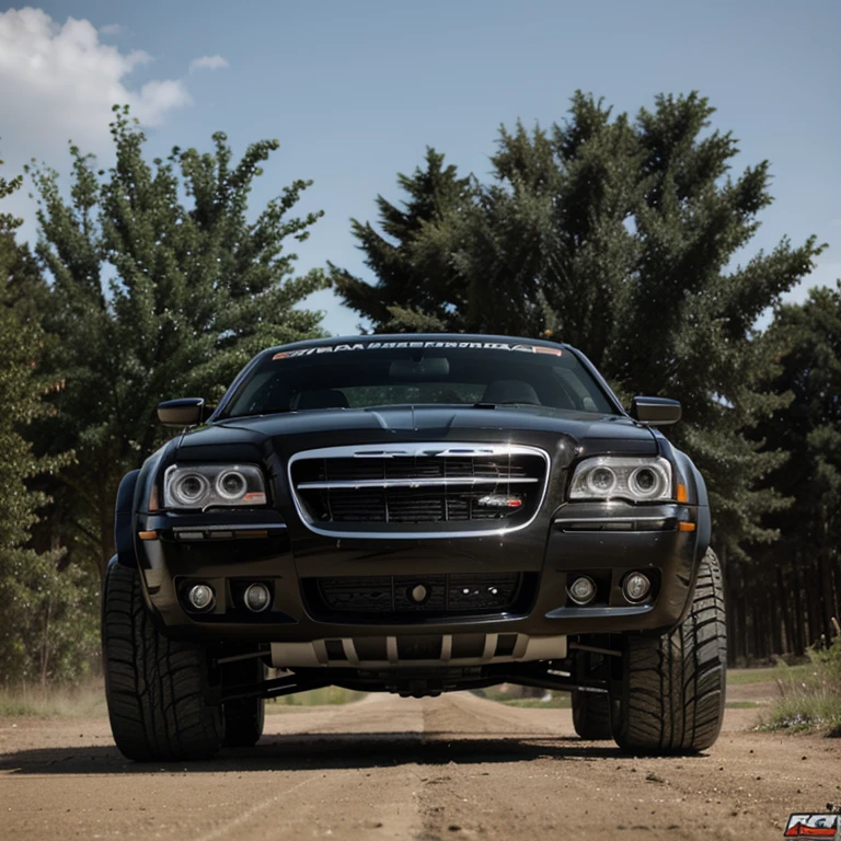 2008 Chrysler 300 lifted and proportional 27” tires awd rally car