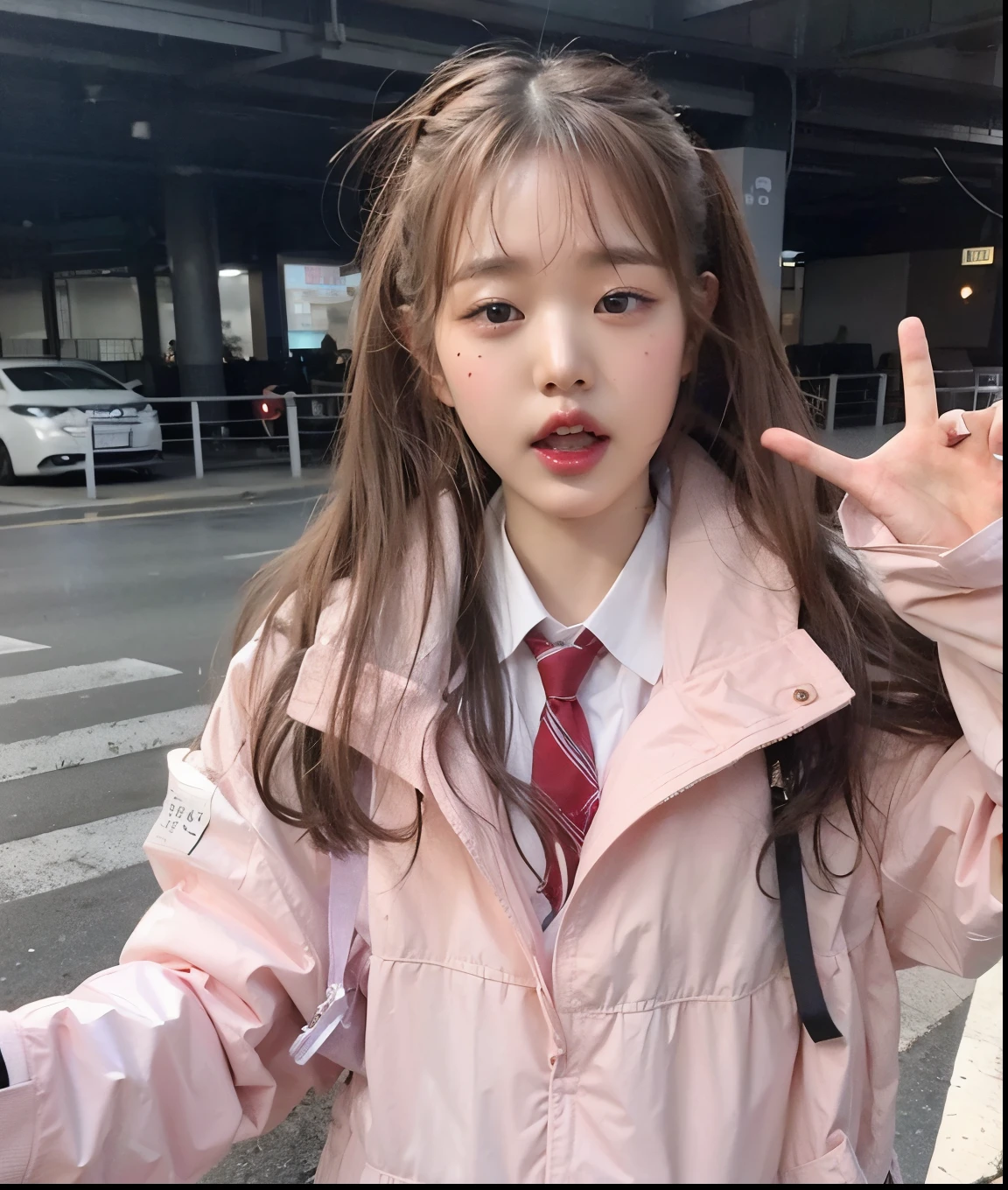 WONYOUNG from IVE face, fotorrealista, ULTRA HD, 8k