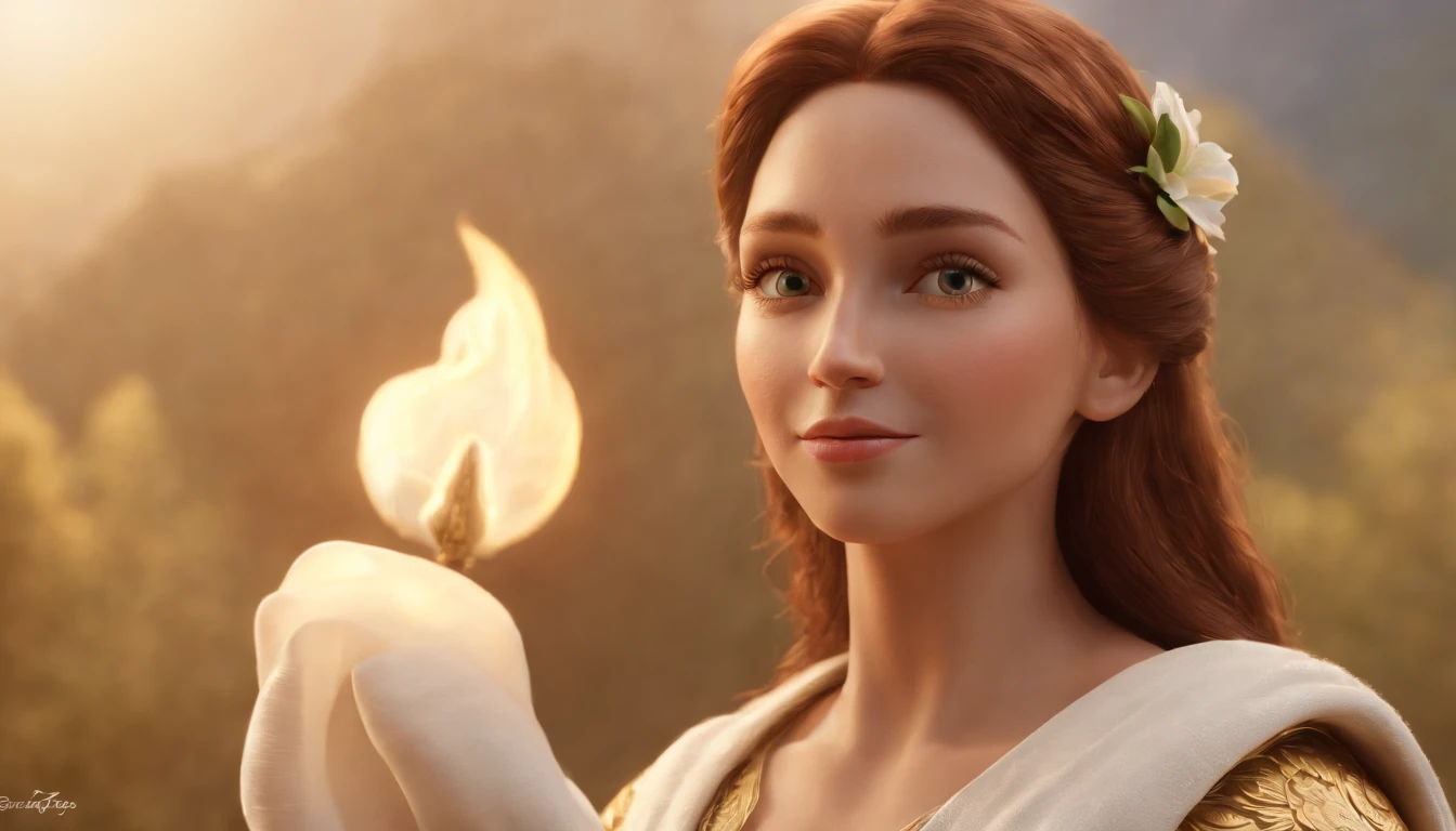 a pixa Disney cartoon of biblical times "Generate a realistic depiction of Jesus in Heaven leading many people dress in white, com flores coloridas ao redor e luz suave iluminando seu rosto." high definition image, detalhamento alto e estilo fotorrealismo. Imagem com pelo menos 300 dpi, UHD 8k in heaven, a very beautiful place in heaven, animated film, 3 d animated movie, animated still, animated movie, inspired by Johannes Helgeson, jesus wasted at a party, animation film, animated film still, rendered in corona, epic illumination, 3 d animated, 3d animated, he is greeting you warmly Caractere estilizado, animation style rendering, 3D estilizado, Arnold Maya render, 3 d render stylized, toon render keyshot, Personagem 3D, Personagem 3D, 3d rendering stylized, 3 d character render, personagem de desenho animado, Personagem de close up, Pose de personagem, (Estilo Pixar) (master part:1.2) (Bokeh) (best quality) (pele detalhada) (textura detalhada) (8k) (argila) (Cinematic lighting) (foco nítido