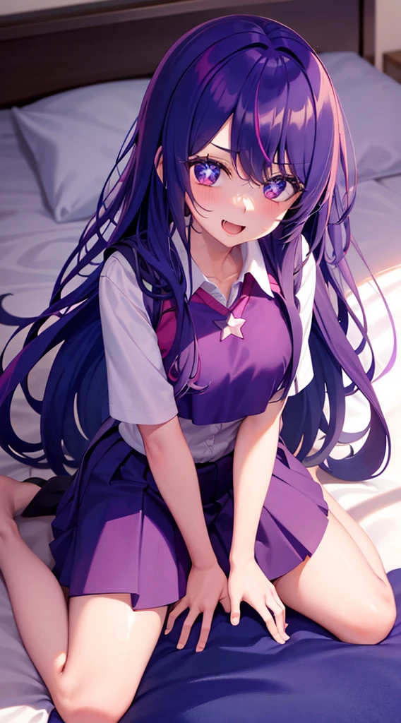 high school girl 17 years old Undressing Hola, See-through uniform No underwear Spread your legs