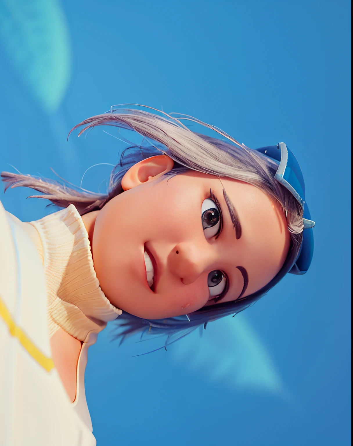 (SFW), detalhes intrincados, 1girl, Noite, (cores neon brilhantes), ((Voando sobre a futurista Cyberpunk City)), Antecedentes detalhados, (Menina Ciborgue Pequena, ((bonito rosto perfeito, olhos vermelhos brilhantes brilhantes)), (anatomia perfeita, seios pequenos perky), (absurdly long gradient orange and white hair, cabelo soprando ao vento)), Detailed Impossible Ribbed Bodysuit, armadura de ombro, cybernetic limbs, Dynamic angle,