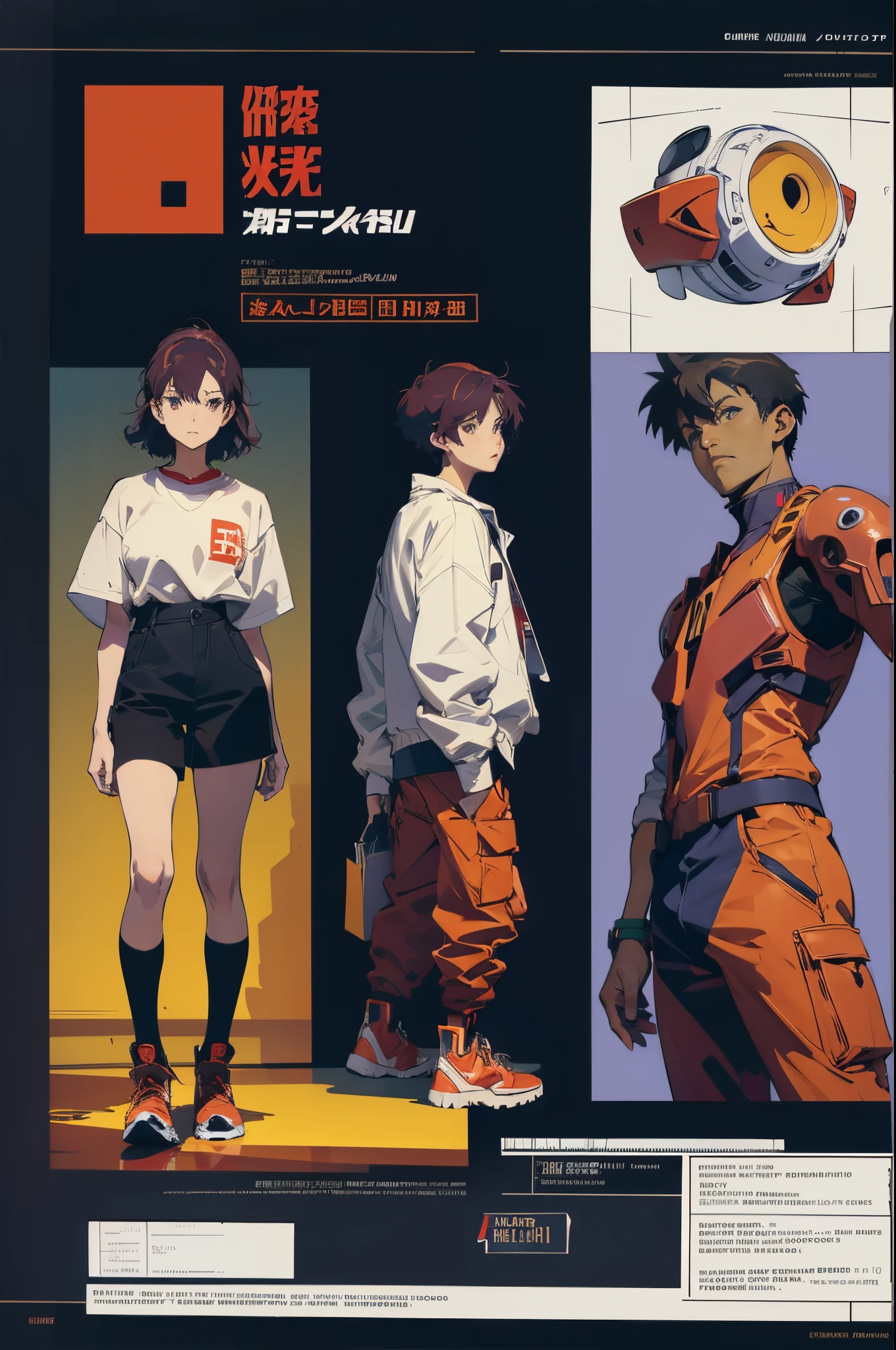 line-art, art book, design sheet, 8k, best quality, design, equipment design, Evangelion, eva, cowboy bebop, geometry, kanye fashion