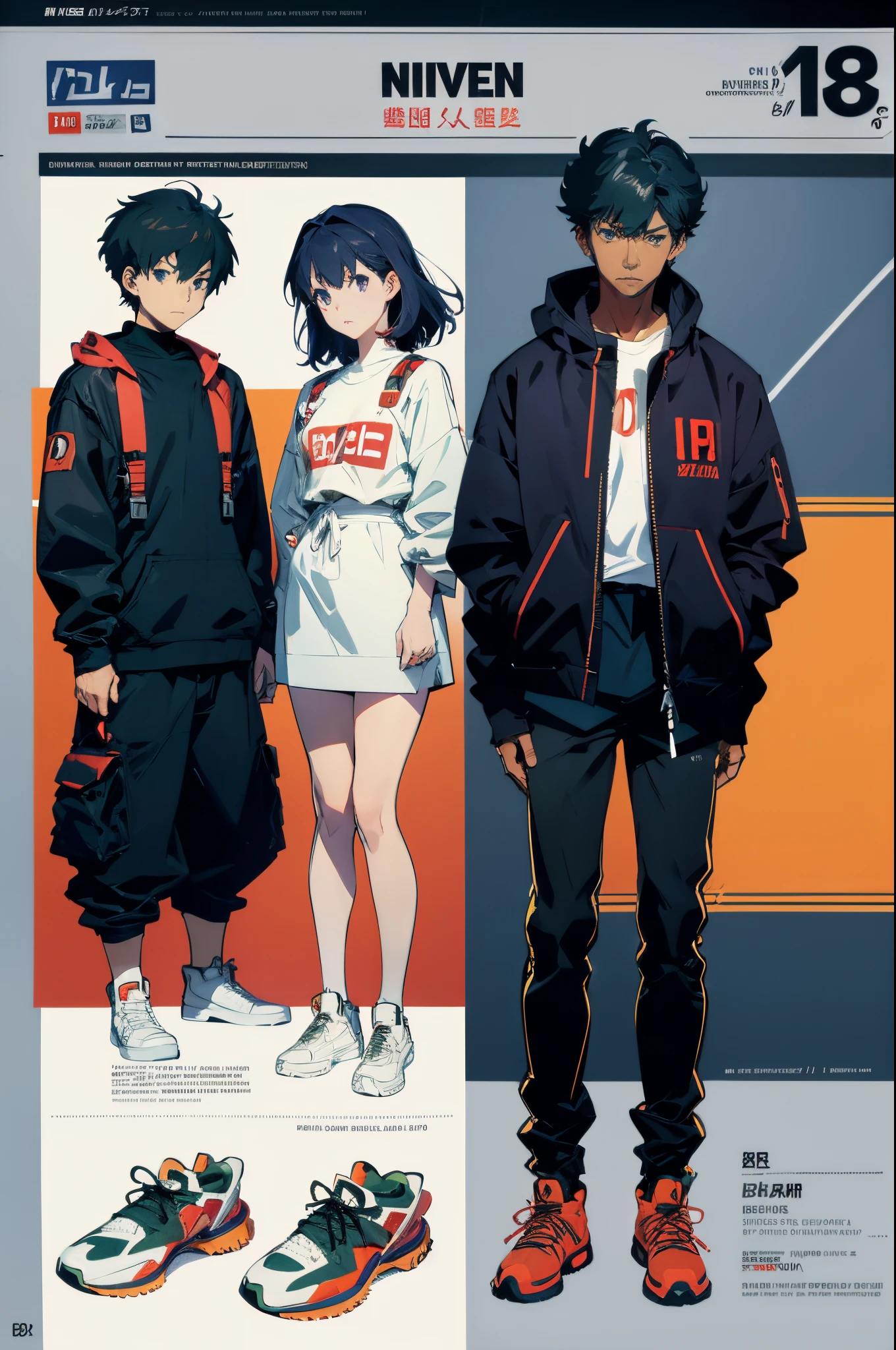 line-art, art book, design sheet, 8k, best quality, design, equipment design, Evangelion, eva, cowboy bebop, geometry, kanye fashion