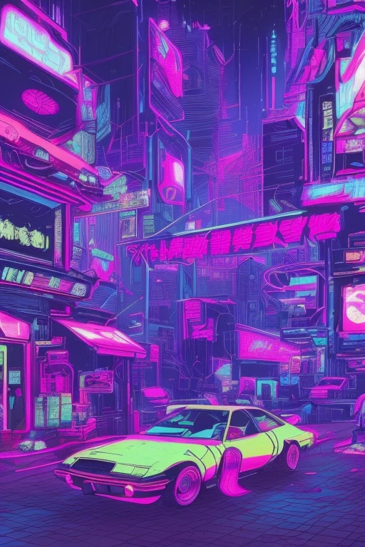 blacklight, best quality, masterpiece, highres, an extremely detailed, photorealistic, (Black Light Art:1.4), anime guy with two swords in his hand and a city in the background, cyberpunk art style, portrait of a cyberpunk samurai, in cyberpunk style, cyberpunk shading, cyber space cowboy, cyberpunk artstyle, synthwave art style ]!!, [ synthwave art style ]!! ]!!, [ synthwave art style ]!!, synthwave art style, cyberpunk samurai