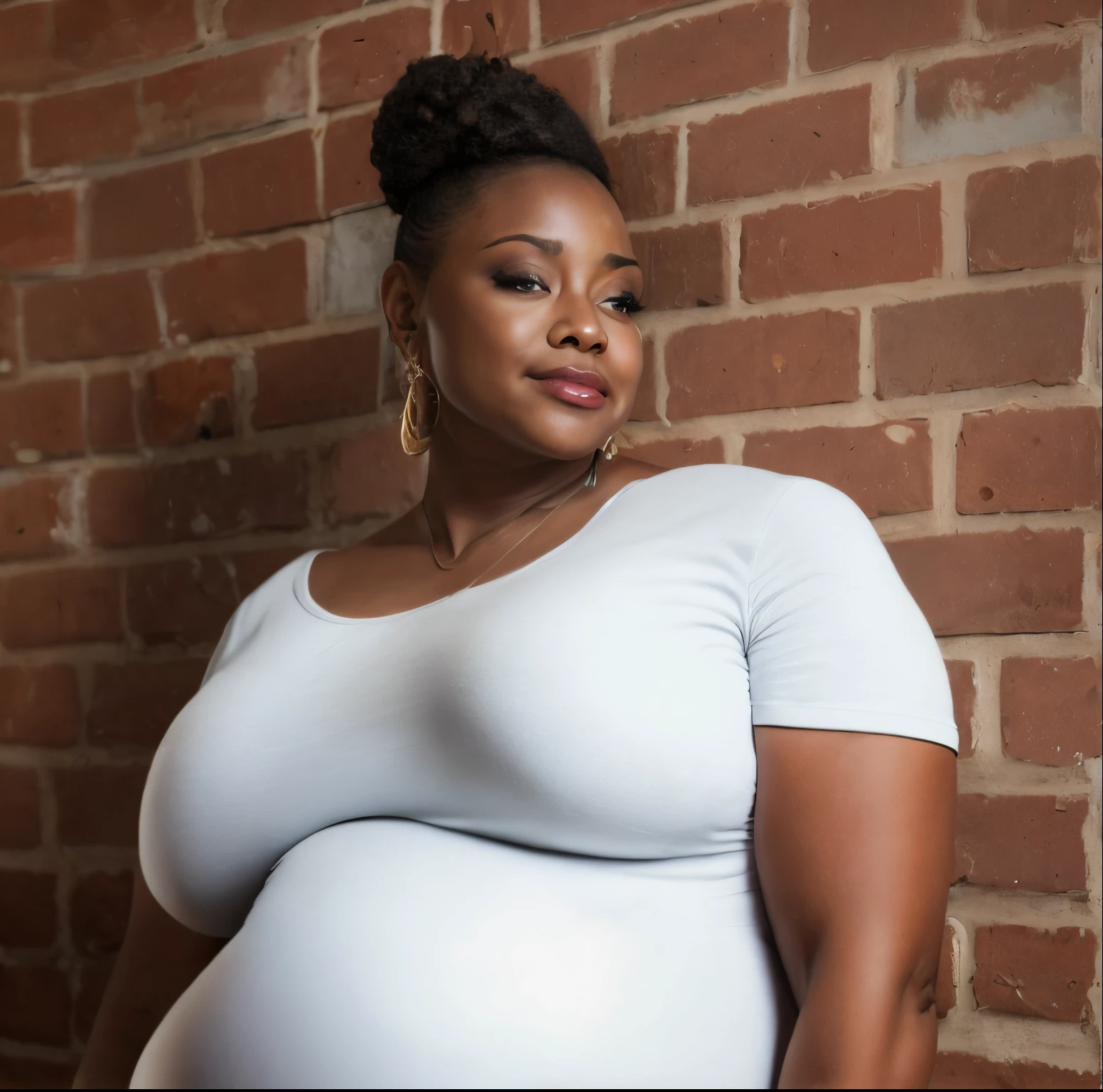 Pregnant black man