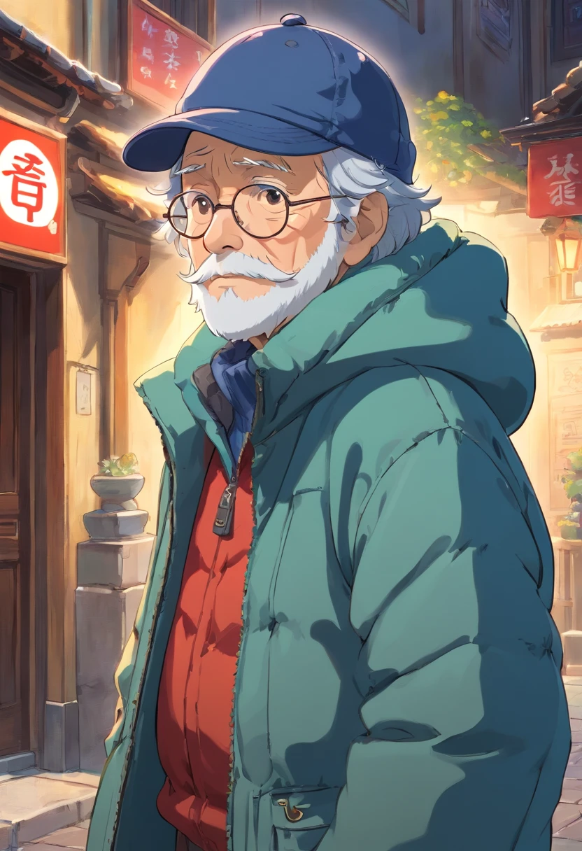 A close up of a person wearing a hat and jacket - SeaArt AI